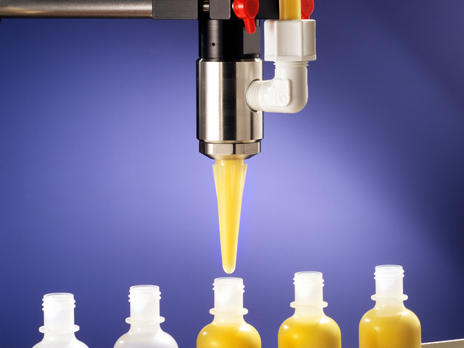 ハイフローピストンバルブ |高 粘度 流体を充填するためのバルブ